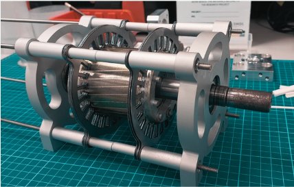 Assembled TET-IM induction motor